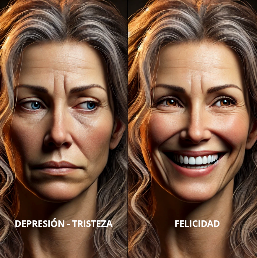 Subconsciente depresión-tristeza-felicidad